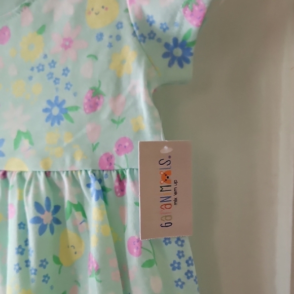 Garanimals Mint Floral Fruit Print Sundress - Picture 4 of 9